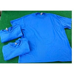 Loy of 3 Gildan‎ DryBlend Royal Blue T Shirt Tee XL Blend Short Sleeve